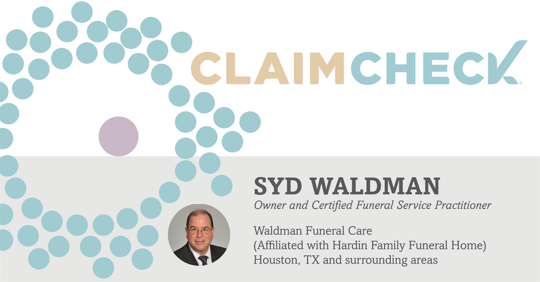 why claimcheck waldman funeral care